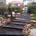 during garden landscaping