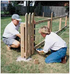 picket fence building
