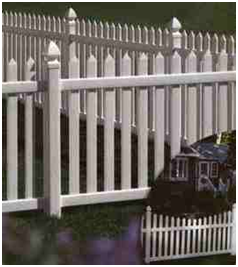 vinyl picket fence